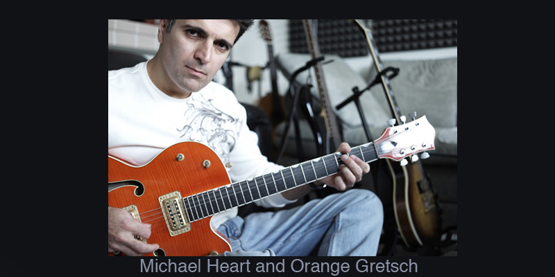 Michael Heart and Orange Gretsch