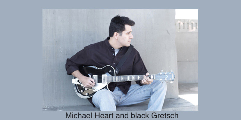 Michael Heart and black Gretsch